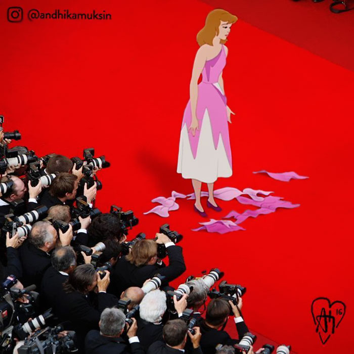 Художник оживил героев Диснея, Художник прифотошопил героев диснея к фотографиям знаменитостей, Андхика Муксин, Andhika Muksin)