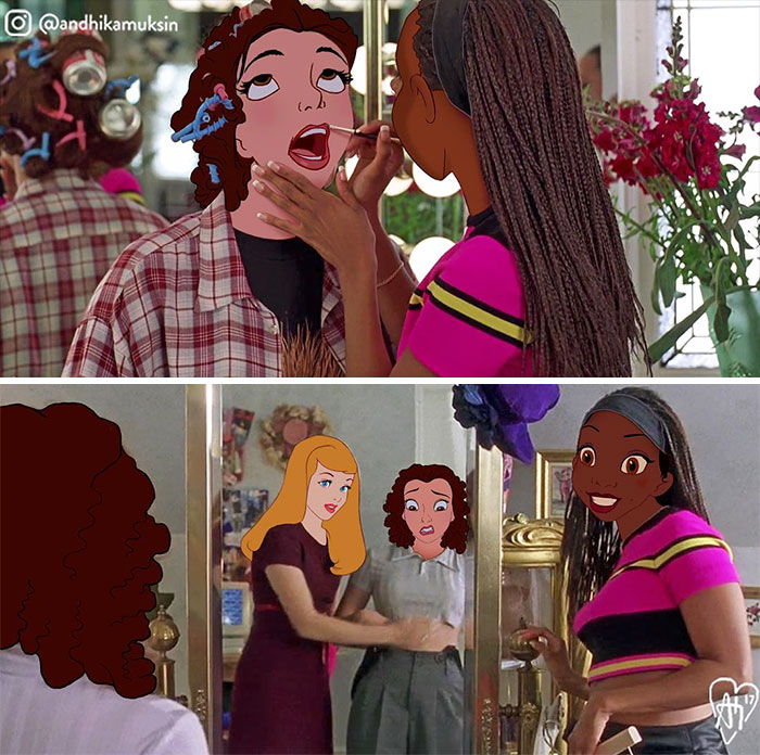 Художник оживил героев Диснея, Художник прифотошопил героев диснея к фотографиям знаменитостей, Андхика Муксин, Andhika Muksin)