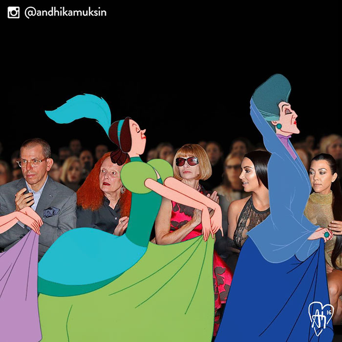 Художник оживил героев Диснея, Художник прифотошопил героев диснея к фотографиям знаменитостей, Андхика Муксин, Andhika Muksin)