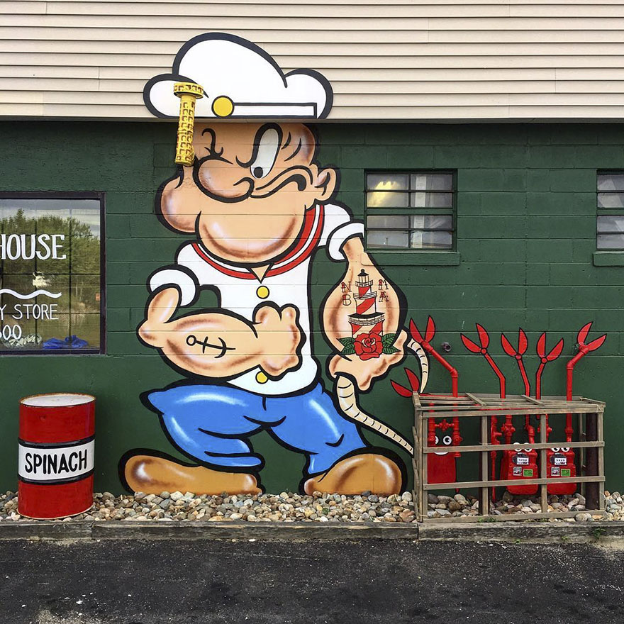 Художник украшает улицы Нью-Йорка, Том Боб