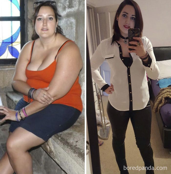 Фото до и после похудения | Пикабу