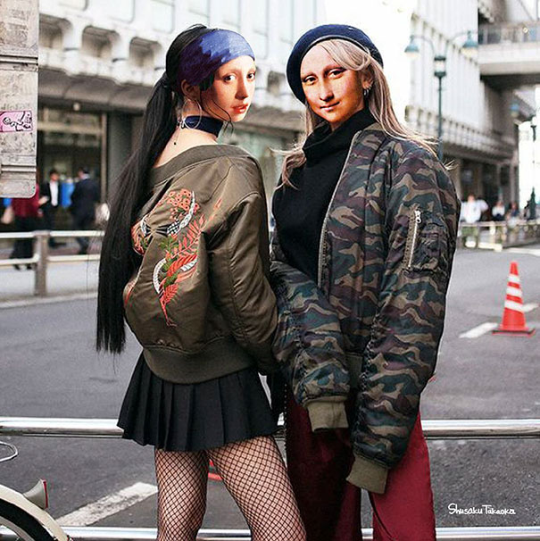 Если бы герои великих картин существовали в реальной жизни,  Шусаку Такаока, Shusaku Takaoka