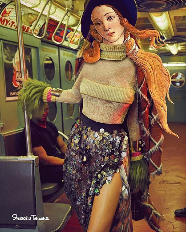 Если бы герои великих картин существовали в реальной жизни,  Шусаку Такаока, Shusaku Takaoka