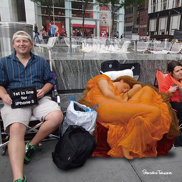 Если бы герои великих картин существовали в реальной жизни,  Шусаку Такаока, Shusaku Takaoka