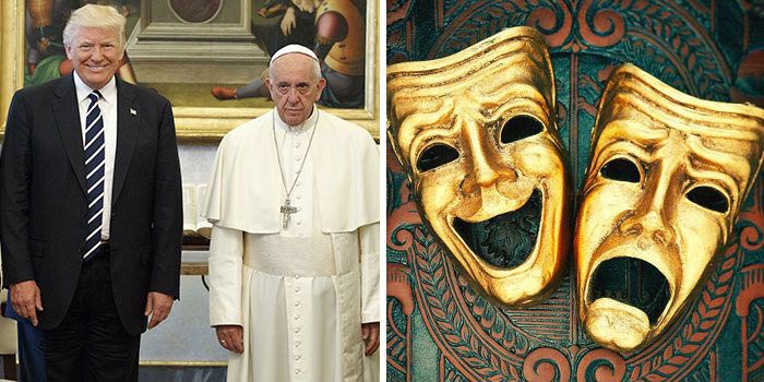 Трамп папа Римский мемы, Дональд Трамп на приёме Папы Римского