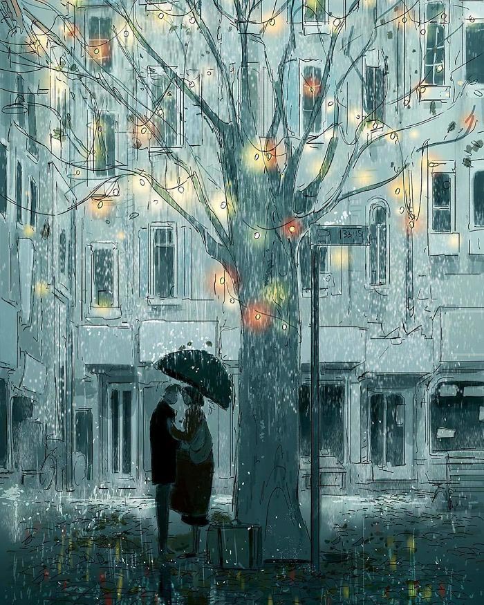 Муж иллюстрирует повседневную жизнь своей женой, Паскаль Кэмпион, Pascal Campion