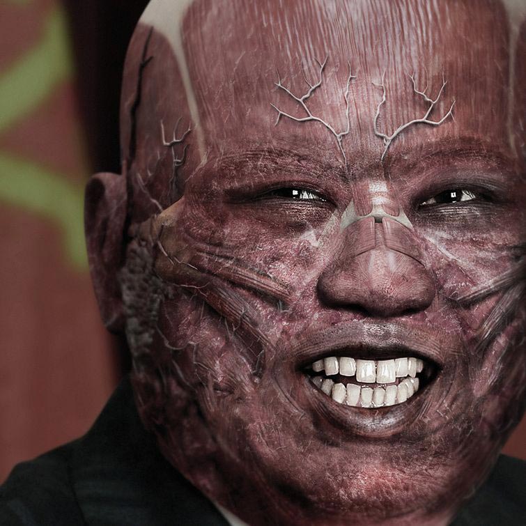 мировые лидеры без кожи, художник удалил кожу мировых лидеров, Маркус Бирн