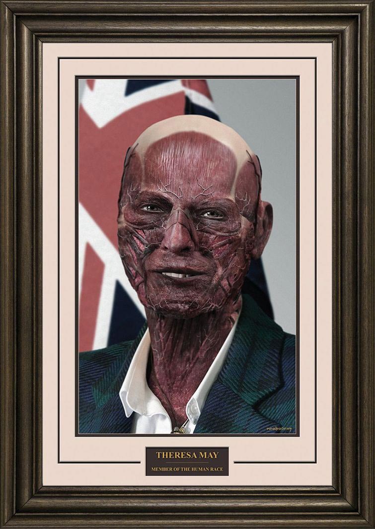 мировые лидеры без кожи, художник удалил кожу мировых лидеров, Маркус Бирн