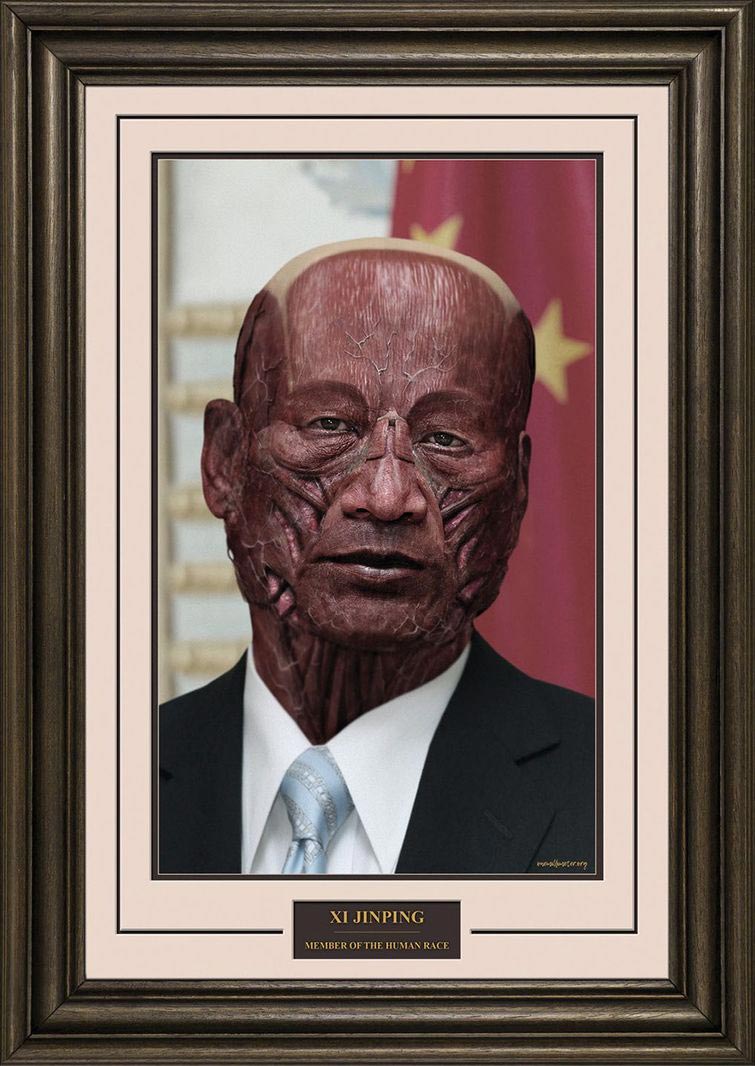 мировые лидеры без кожи, художник удалил кожу мировых лидеров, Маркус Бирн