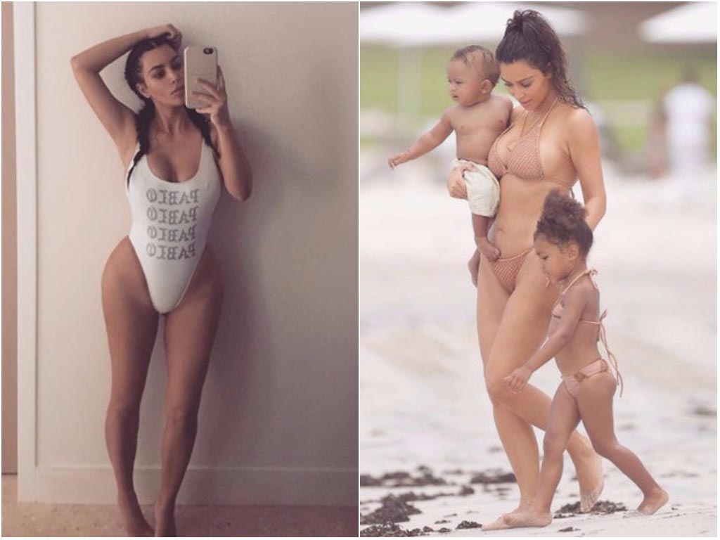 звёзды на пляже, знаменитости в купальниках