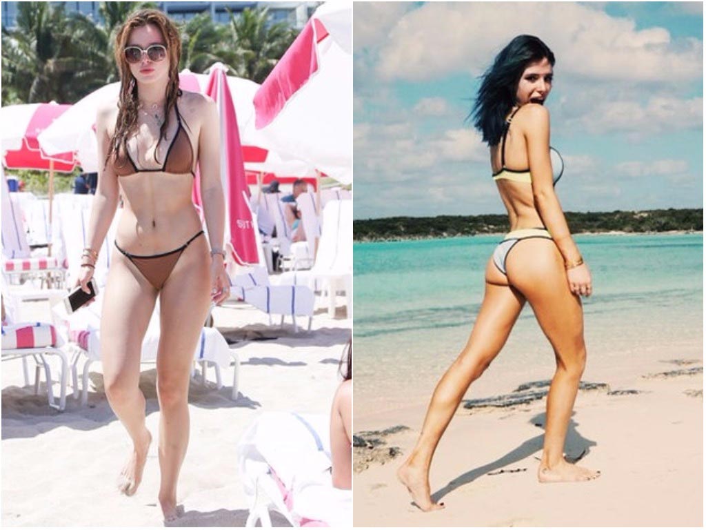 звёзды на пляже, знаменитости в купальниках