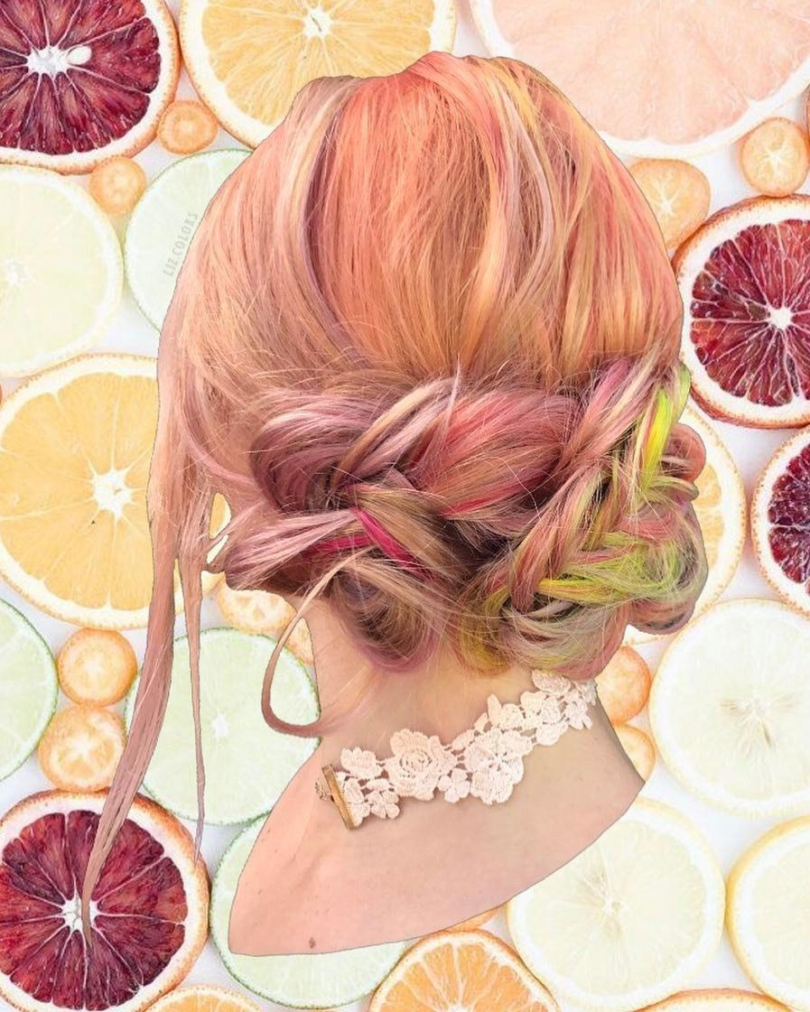 цитрусовые волосы, citrus hair 