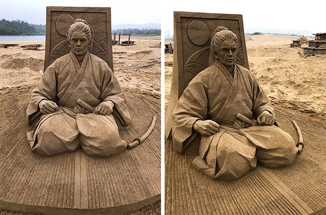 Тошиайко Хосака, скульптуры из песка, песчаные скульптуры