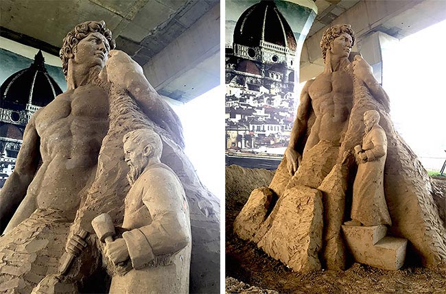 Тошиайко Хосака, скульптуры из песка, песчаные скульптуры