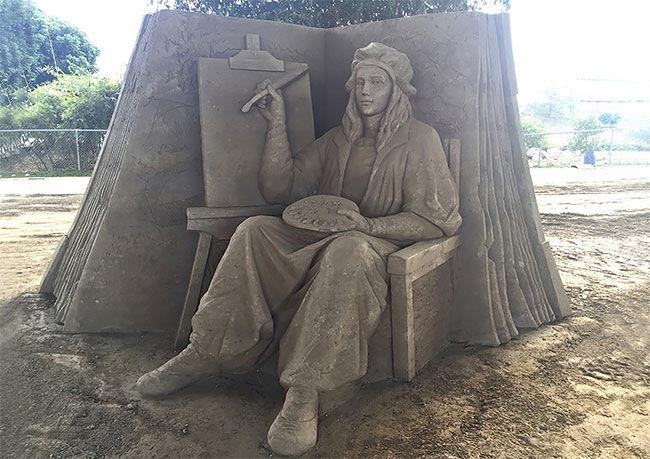 Тошиайко Хосака, скульптуры из песка, песчаные скульптуры