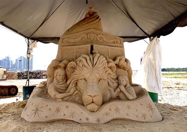 Тошиайко Хосака, скульптуры из песка, песчаные скульптуры