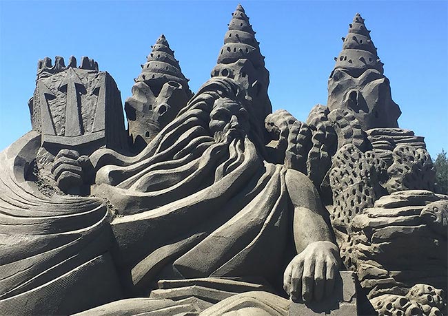 Тошиайко Хосака, скульптуры из песка, песчаные скульптуры