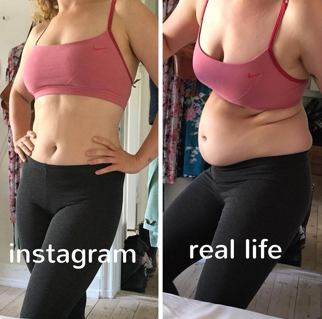 ложные фотографии в инстаграме, фотографии в инстаграме и в реальной жизни