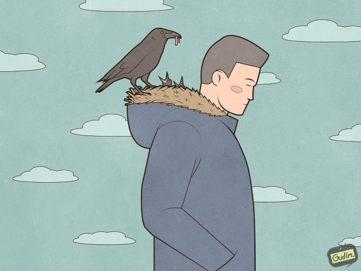 Антон Гудим, Gudim, саркастичные иллюстрации 
