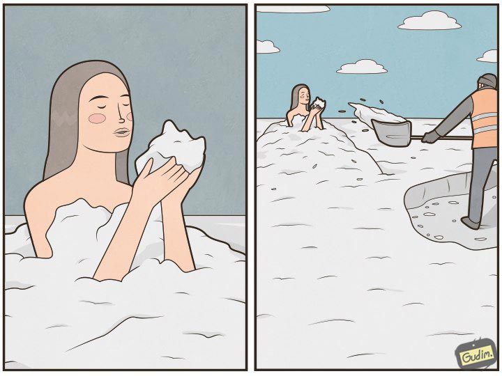Антон Гудим, Gudim, саркастичные иллюстрации 