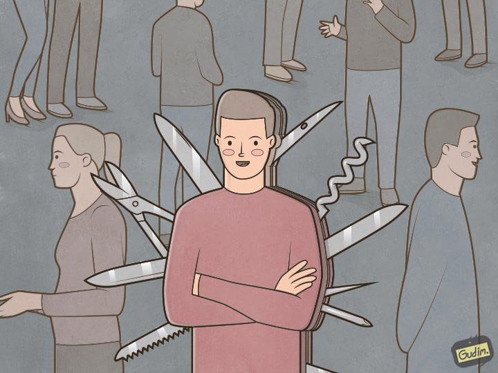 Антон Гудим, Gudim, саркастичные иллюстрации 