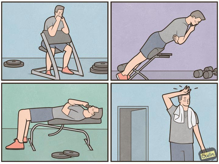 Антон Гудим, Gudim, саркастичные иллюстрации 