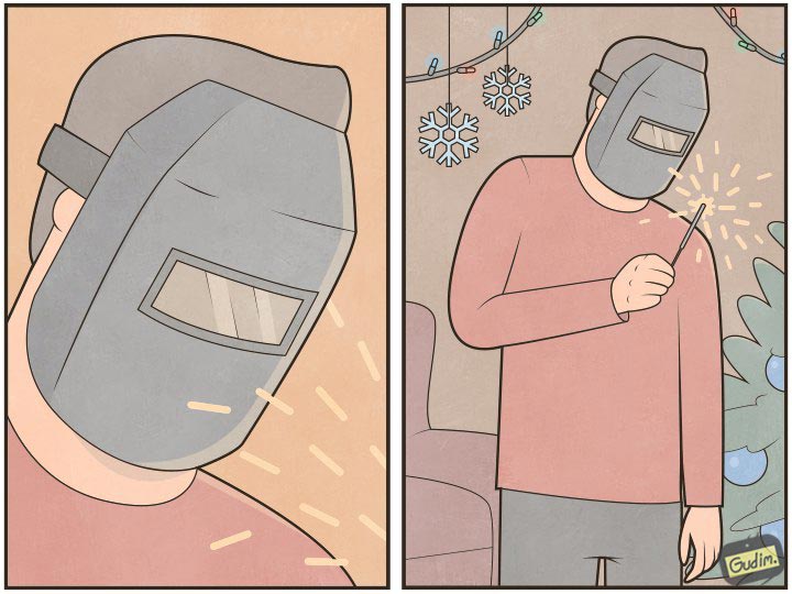 Антон Гудим, Gudim, саркастичные иллюстрации 