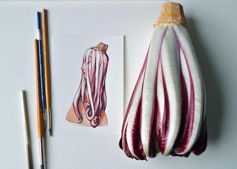 Мария Тиурина, Мария Тюрина, превращает фрукты в персонажей, милые персонажи