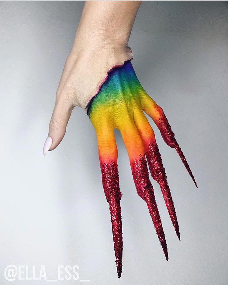 креативный макияж, необычный макияж 