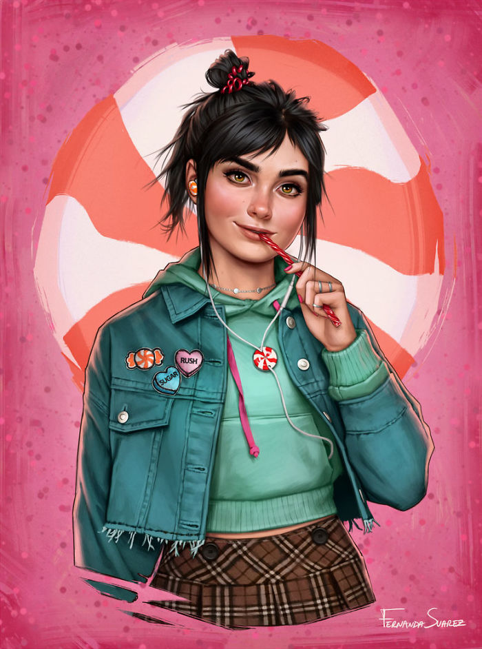 Посмотрите, как выглядели бы принцессы и злодеи Диснея, если бы они жили в 2018 как выглядели бы принцессы Диснея если бы жили в 2018, Фернанда Суарес, Fernanda Suarez