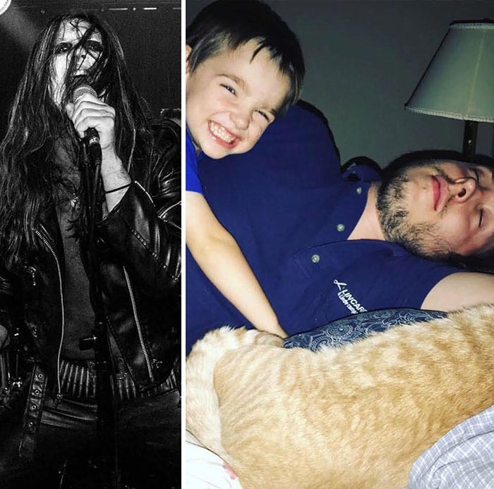 Люди делятся фотографиями до и после того как они стали родителями, до и после родительства 