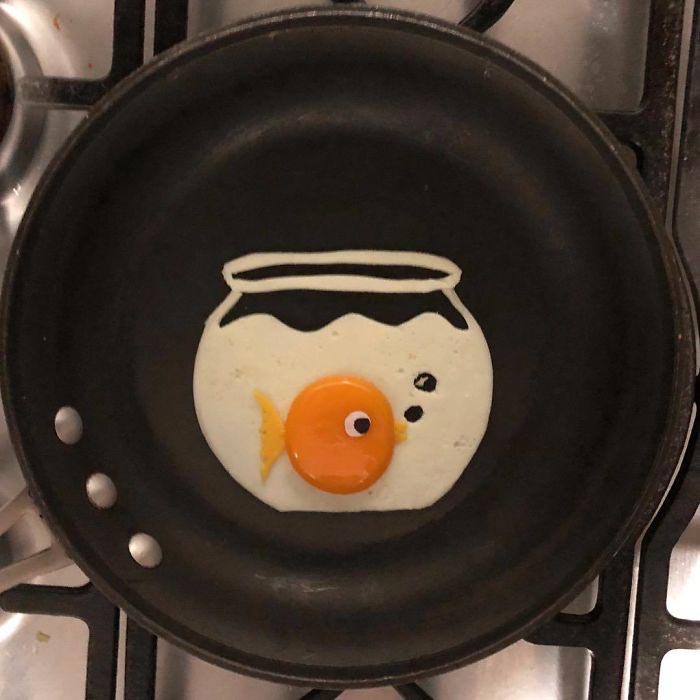 Художник превращает свою яичницу в произведения искусства, Мишель Бальдини, Michele Baldini