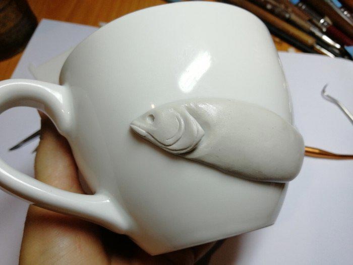 Елена Тильзитская, рыба из глины, реалистичная рыба, рыба из полимерной глины