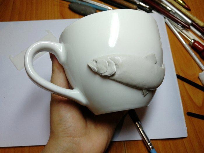 Елена Тильзитская, рыба из глины, реалистичная рыба, рыба из полимерной глины