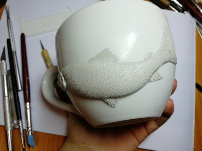 Елена Тильзитская, рыба из глины, реалистичная рыба, рыба из полимерной глины