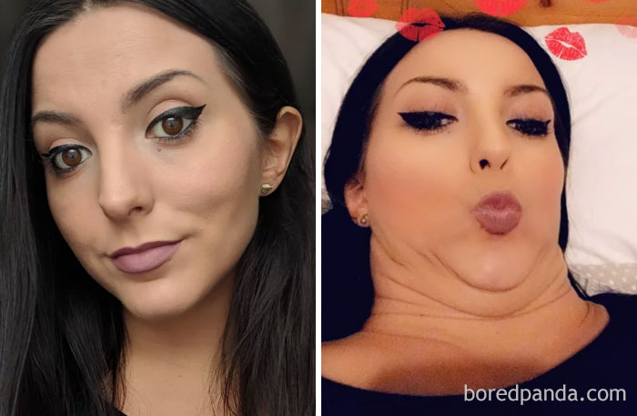  одни и те же девушки выглядят совсем по-разному, фото в стиле «до и после», Pretty Girls Ugly Faces