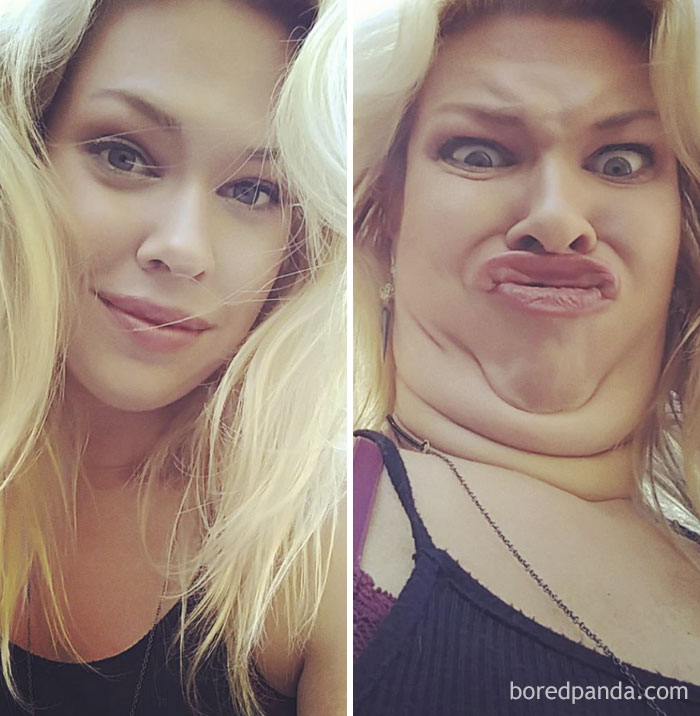  одни и те же девушки выглядят совсем по-разному, фото в стиле «до и после», Pretty Girls Ugly Faces