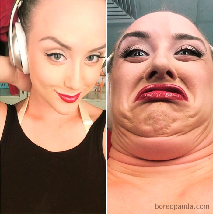  одни и те же девушки выглядят совсем по-разному, фото в стиле «до и после», Pretty Girls Ugly Faces