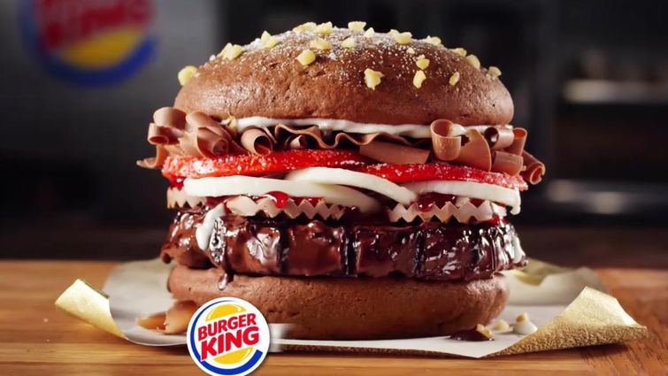шоколадный бургер, Chocolate Whopper, шоколадный воппер, бургер с шоколадом