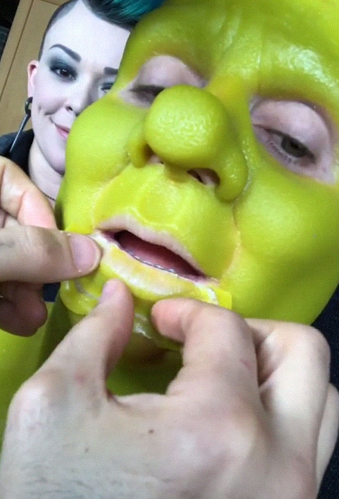 Хайди Клум показала костюм 2018 года, Хайди и её бойфренд Том Каулитц превратились в Шрека и Фиону