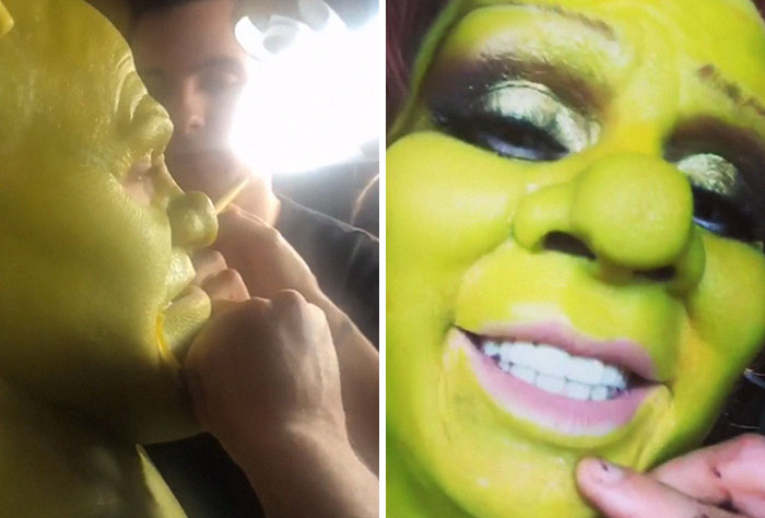 Хайди Клум показала костюм 2018 года, Хайди и её бойфренд Том Каулитц превратились в Шрека и Фиону