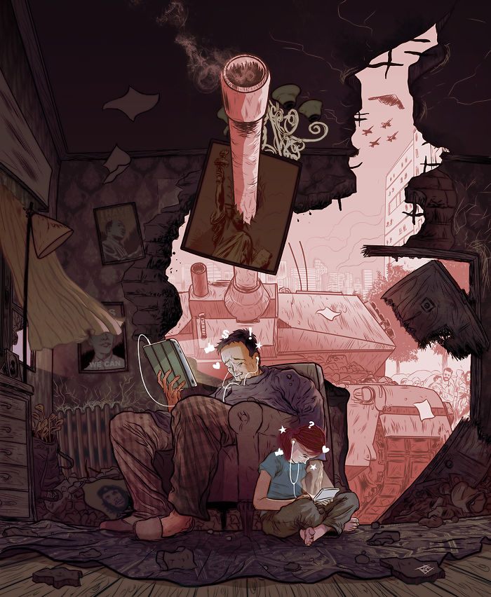 Художник делает крутые социальные иллюстрации, которые вы не скоро забудете Художник делает крутые социальные иллюстрации, Рафаэль Альварес, Rafael Alvarez