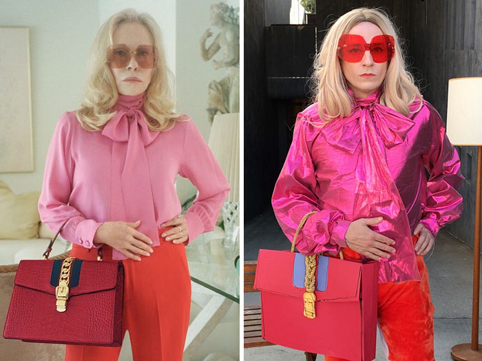 Бывшая звезда «Баффи» весело воссоздаёт наряды звезд, используя повседневные предметы Бывшая звезда «Баффи» весело воссоздаёт наряды звезд, Том Ленк,