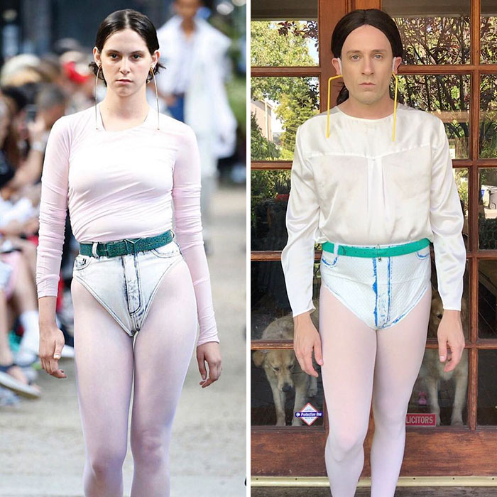 Бывшая звезда «Баффи» весело воссоздаёт наряды звезд, используя повседневные предметы Бывшая звезда «Баффи» весело воссоздаёт наряды звезд, Том Ленк,