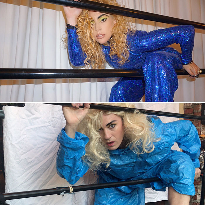 Бывшая звезда «Баффи» весело воссоздаёт наряды звезд, используя повседневные предметы Бывшая звезда «Баффи» весело воссоздаёт наряды звезд, Том Ленк,