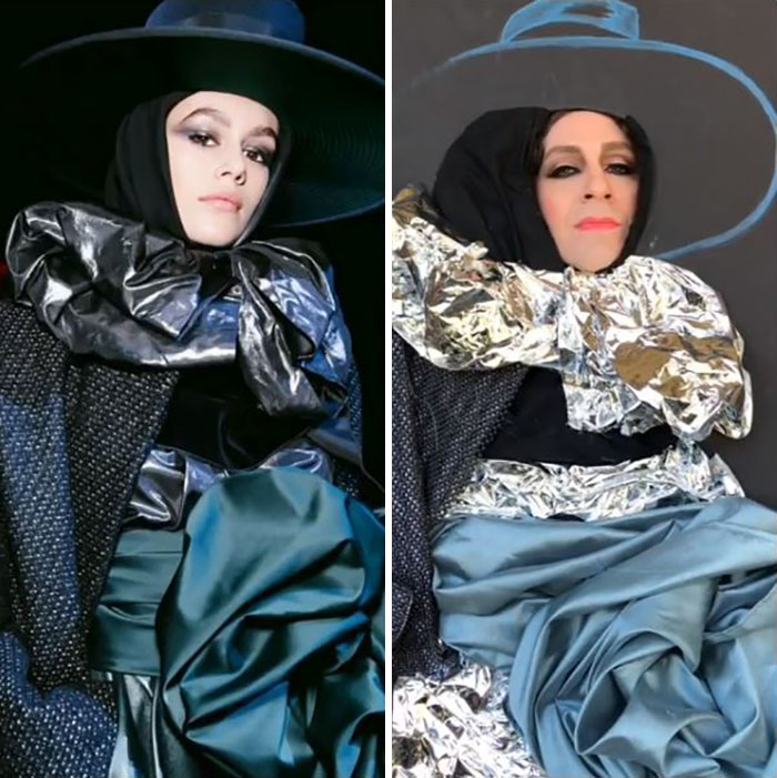 Бывшая звезда «Баффи» весело воссоздаёт наряды звезд, используя повседневные предметы Бывшая звезда «Баффи» весело воссоздаёт наряды звезд, Том Ленк,