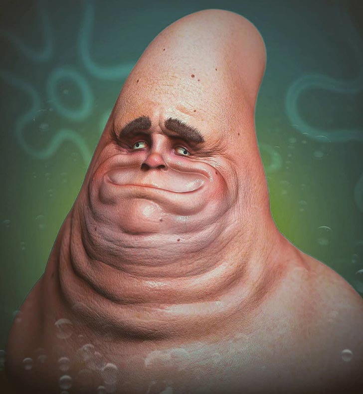 Художник превратил популярных героев в монстров, Уилл Хьюз 