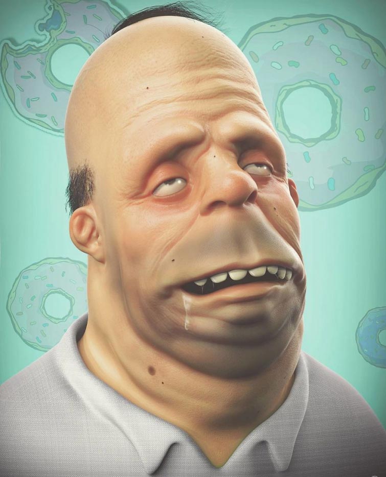 Художник превратил популярных героев в монстров, Уилл Хьюз 