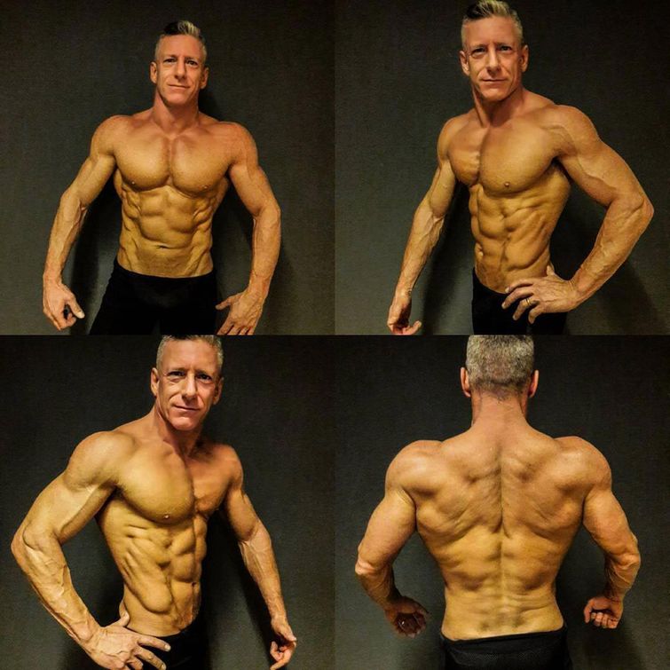 Что получится, если 51-летний отец решит пойти по стопам своего сына-бодибилдера Роберто Касаротто, Роберто Касаротто до и после, 50-летний бодибилдер, престарелый бодибилдер, 50-летний качок