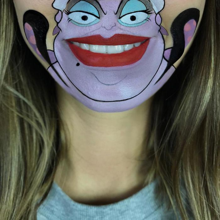 Визажист превращает свои губы  в героев мультфильмов, Лаура Дженкинсон, Laura Jenkinson